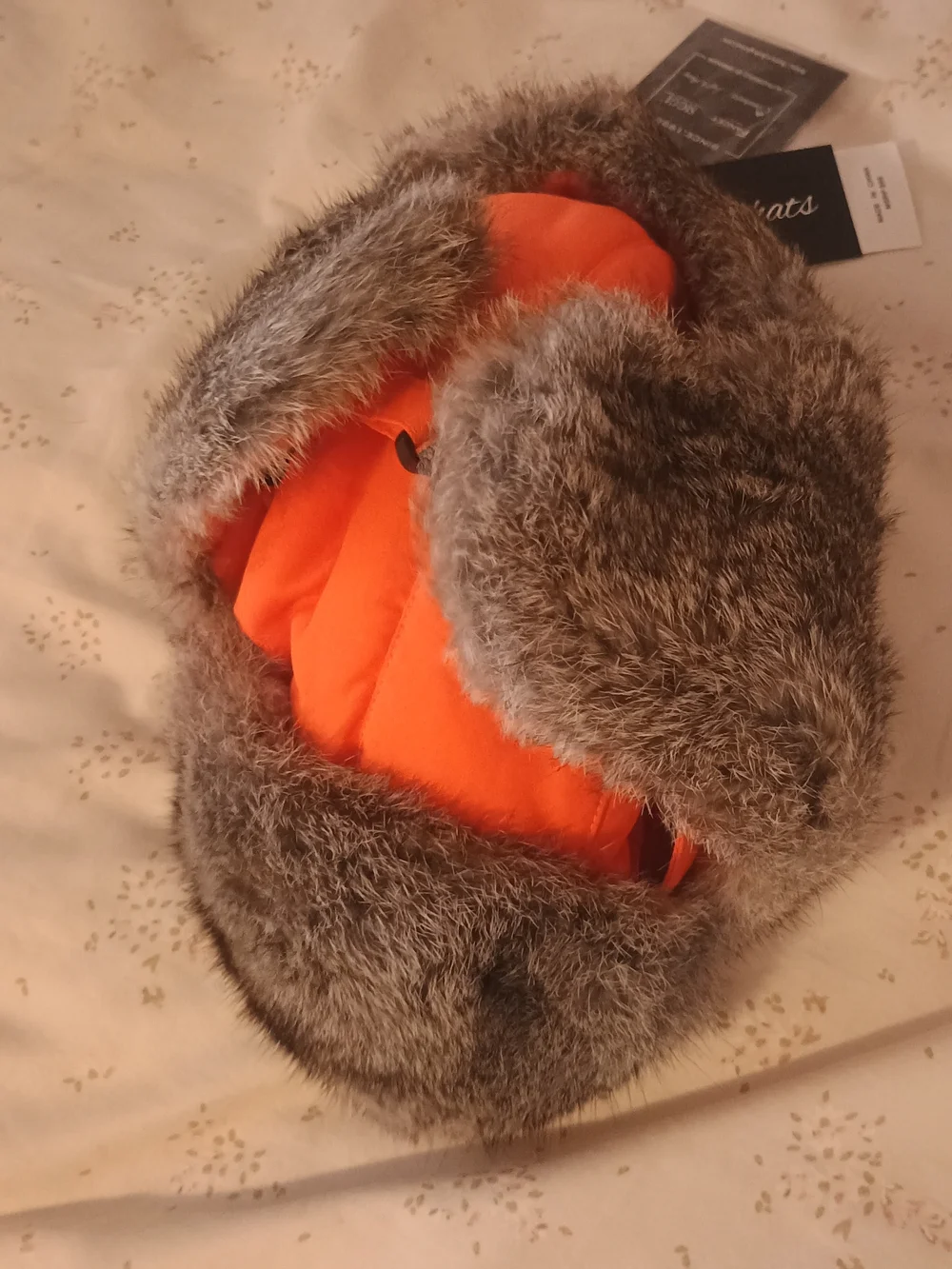 🧢 Comhats Rabbit Fur Trapper/Hunting Hat - Picture 5 of 6